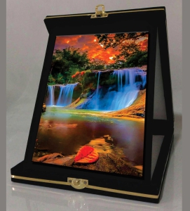 خرید اینترنتی جعبه قاب تابلو دکوری تزئینی هنری هدیه طرح آبشار