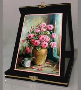 خرید اینترنتی جعبه قاب تابلو دکوری تزئینی هنری گل و گلدان